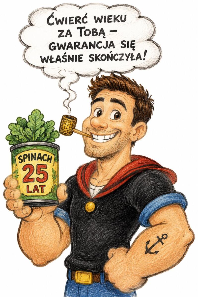 Śmieszny Obraz na 25. urodziny ze zdjęcia – Prezent karykatura 83102 - zdjęcie 3