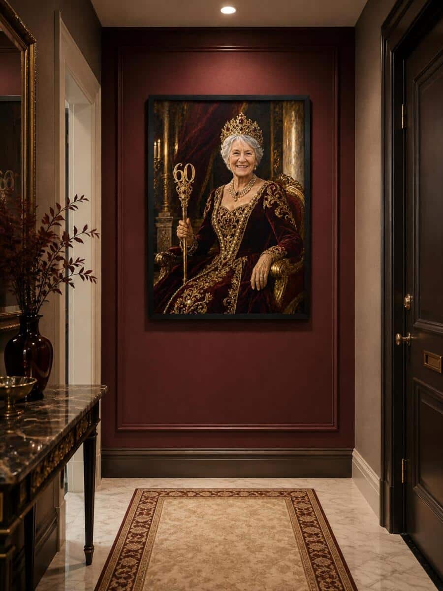 Personalizowany Plakat Królowa na 60 Urodziny | Portret ze Zdjęcia 31448 - zdjęcie 4