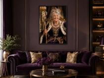 Personalizowany Plakat Królowa na 80 Urodziny | Portret ze Zdjęcia 31450 - miniaturka 3