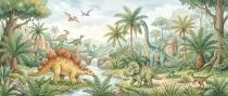Fototapeta Dinozaury w lesie | Prehistoryczna dżungla dla dzieci 31365 - miniaturka 4