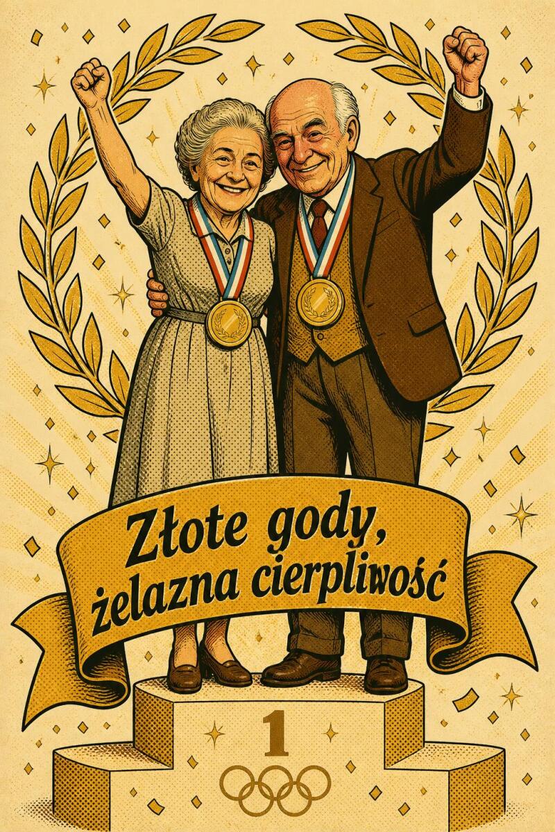 Prezent na 50 rocznicę ślubu (Złote Gody) z Twojego zdjęcia – Pop-art retro 83020 - zdjęcie 5