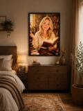 Personalizowany plakat dla nauczyciela języka polskiego na Dzień Nauczyciela | Literacki portret ze zdjęcia 31475 - miniaturka 3