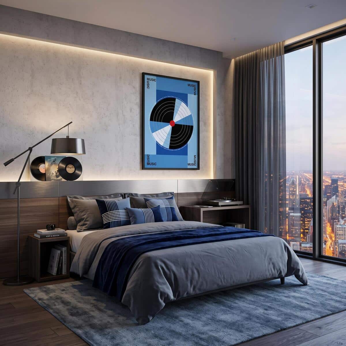 Plakat na Ścianę Music Tune In | Dekoracja w Stylu Bauhaus i Loft 31401 - zdjęcie 3