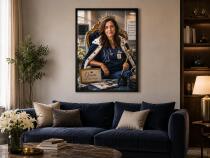 Królewski Plakat ze Zdjęcia – Portret Pielęgniarki na Tronie | Prezent z Własnym Tekstem 31504 - miniaturka 4