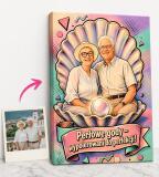 Prezent upominek na 30 rocznicę ślubu (Perłowe Gody) Obraz z Twojego zdjęcia 83023 - miniaturka 2