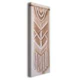Obraz Boho na Ścianę- Pleciona Makrama | Beżowa Dekoracja do Salonu 31313 - miniaturka 2
