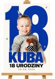 Tablica Powitalna na 18. Urodziny ze Zdjęciem | Personalizowana Tablica na osiemnastkę 39019 - miniaturka 1