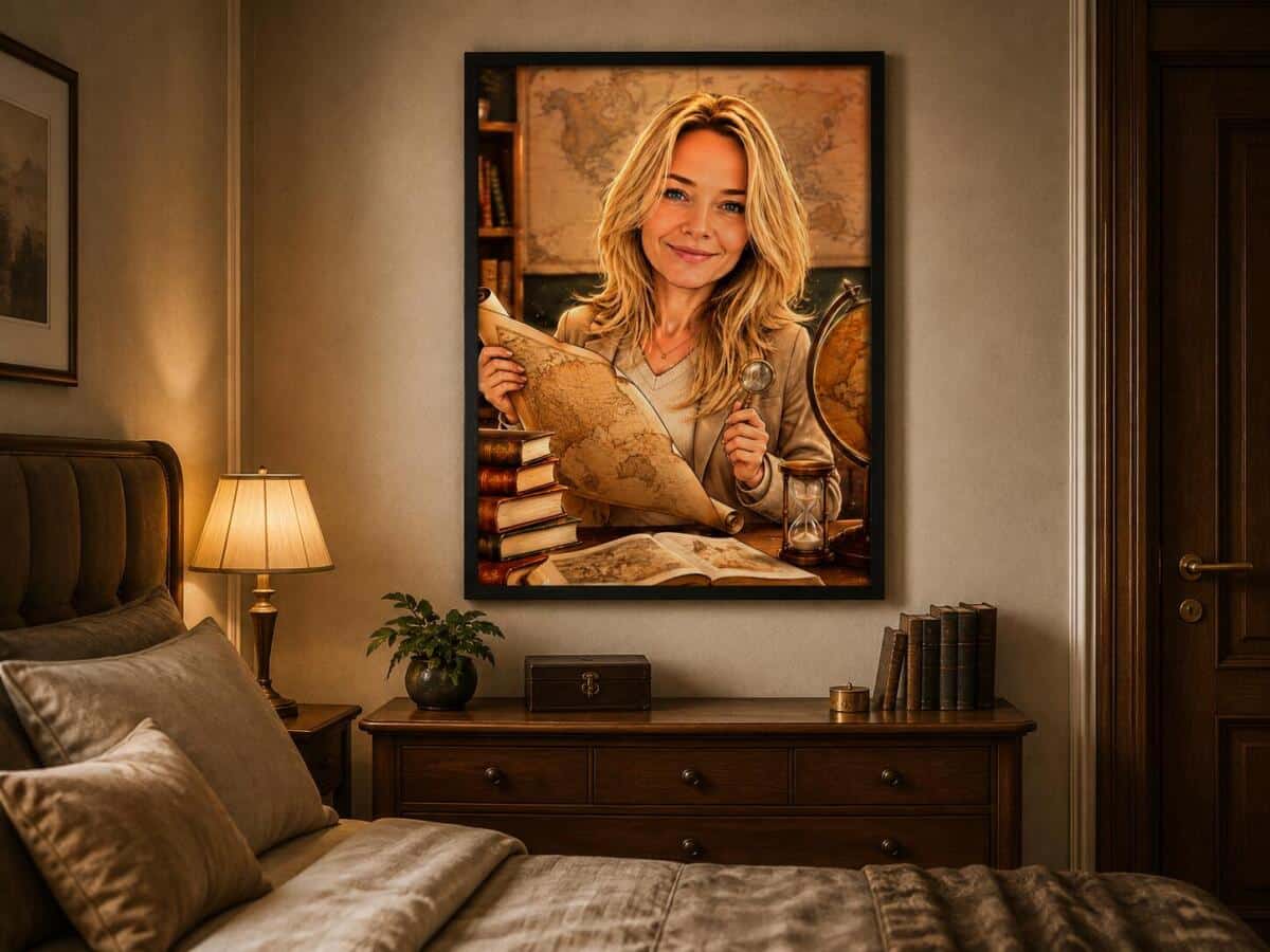 Personalizowany plakat dla nauczyciela historii na Dzień Nauczyciela | Portret ze zdjęcia 31469 - zdjęcie 8