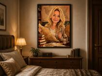 Personalizowany plakat dla nauczyciela historii na Dzień Nauczyciela | Portret ze zdjęcia 31469 - miniaturka 8