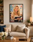 Personalizowany plakat dla nauczyciela języka francuskiego na Dzień Nauczyciela | Portret ze zdjęcia 31472 - miniaturka 5