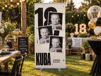 Tablica powitalna na 18 urodziny ze zdjęciem – Duży Roll-up na imprezę urodzinową 39061 - miniaturka 3