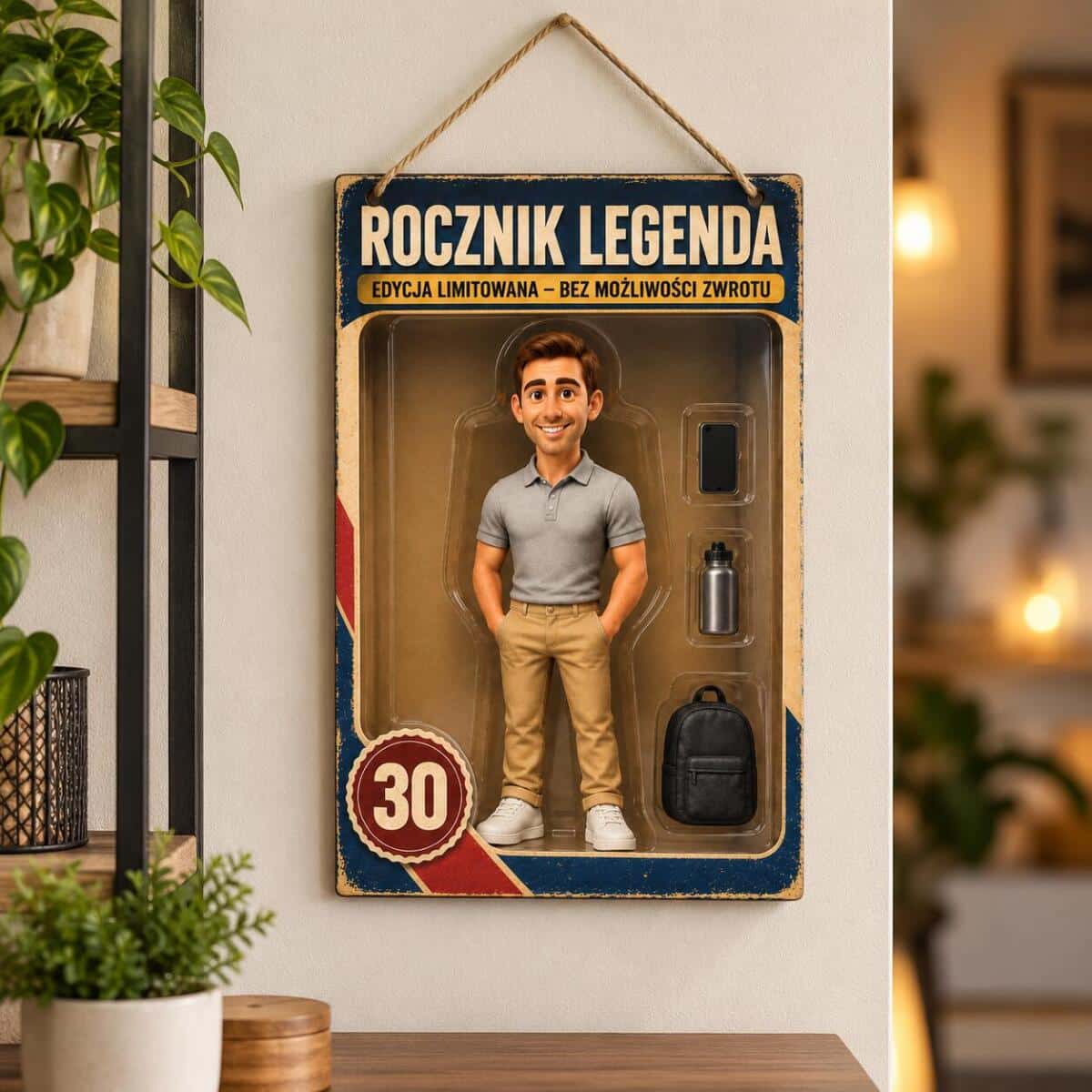 Tabliczka ze zdjęciem – Karykatura 3D w stylu figurki kolekcjonerskiej  82541 - zdjęcie 2
