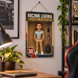 Tabliczka ze zdjęciem – Karykatura 3D w stylu figurki kolekcjonerskiej  82541 - miniaturka 3
