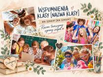 Prezent dla Wychowawczyni  na Dzień Nauczyciela  - Kolaż wspomnień klasy ze zdjęć - Obraz na płótnie 82548 - miniaturka 2