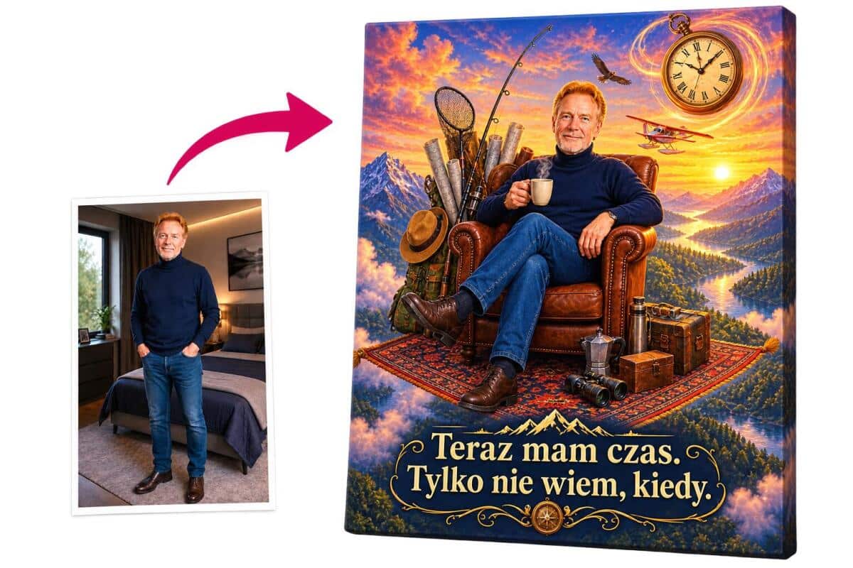 Prezent na Emeryturę od Zespołu – Obraz ze Zdjęcia | Pogodny Motyw Wolnego Czasu 31522