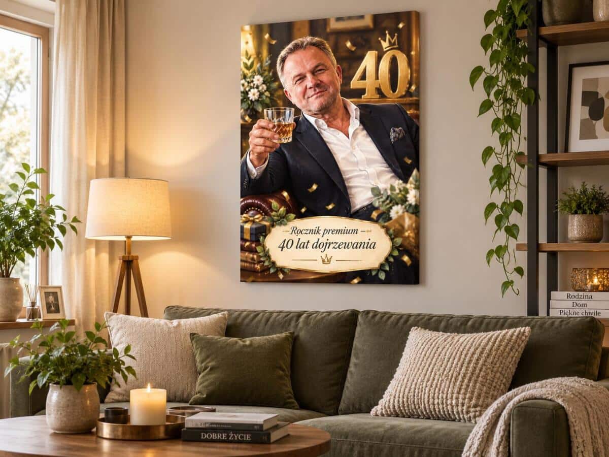 Prezent dla Męża na 40 Urodziny od Żony – Obraz ze zdjęcia  na Czterdziestkę 82492 - zdjęcie 4