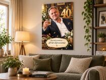 Prezent dla Męża na 40 Urodziny od Żony – Obraz ze zdjęcia  na Czterdziestkę 82492 - miniaturka 4