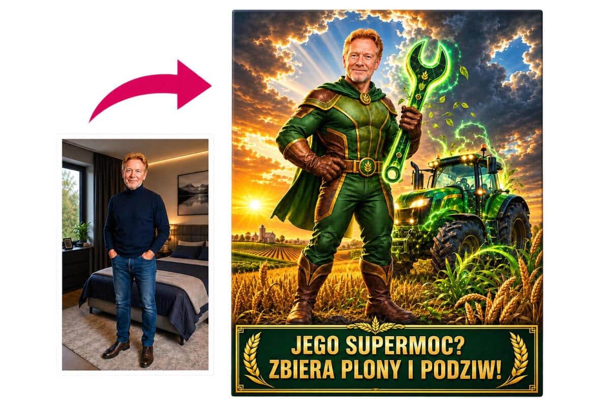 Prezent dla Rolnika na Emeryturę – Obraz ze Zdjęcia „Supergospodarz” 31528