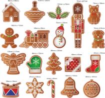 Świąteczne magnesy Pierniki – zestaw dekoracyjny na lodówkę 85518 - miniaturka 2