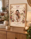 Plakat ze zdjęcia Prezent na 4 Rocznicę Ślubu od Żony dla Męża | Romantyczny upominek na Kwiatowe Gody 39047 - miniaturka 3