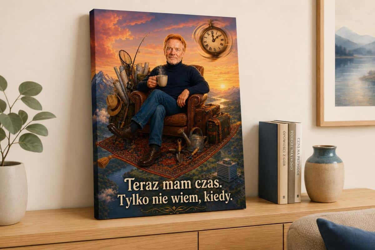 Prezent na Emeryturę od Zespołu – Obraz ze Zdjęcia | Pogodny Motyw Wolnego Czasu 31522 - zdjęcie 3