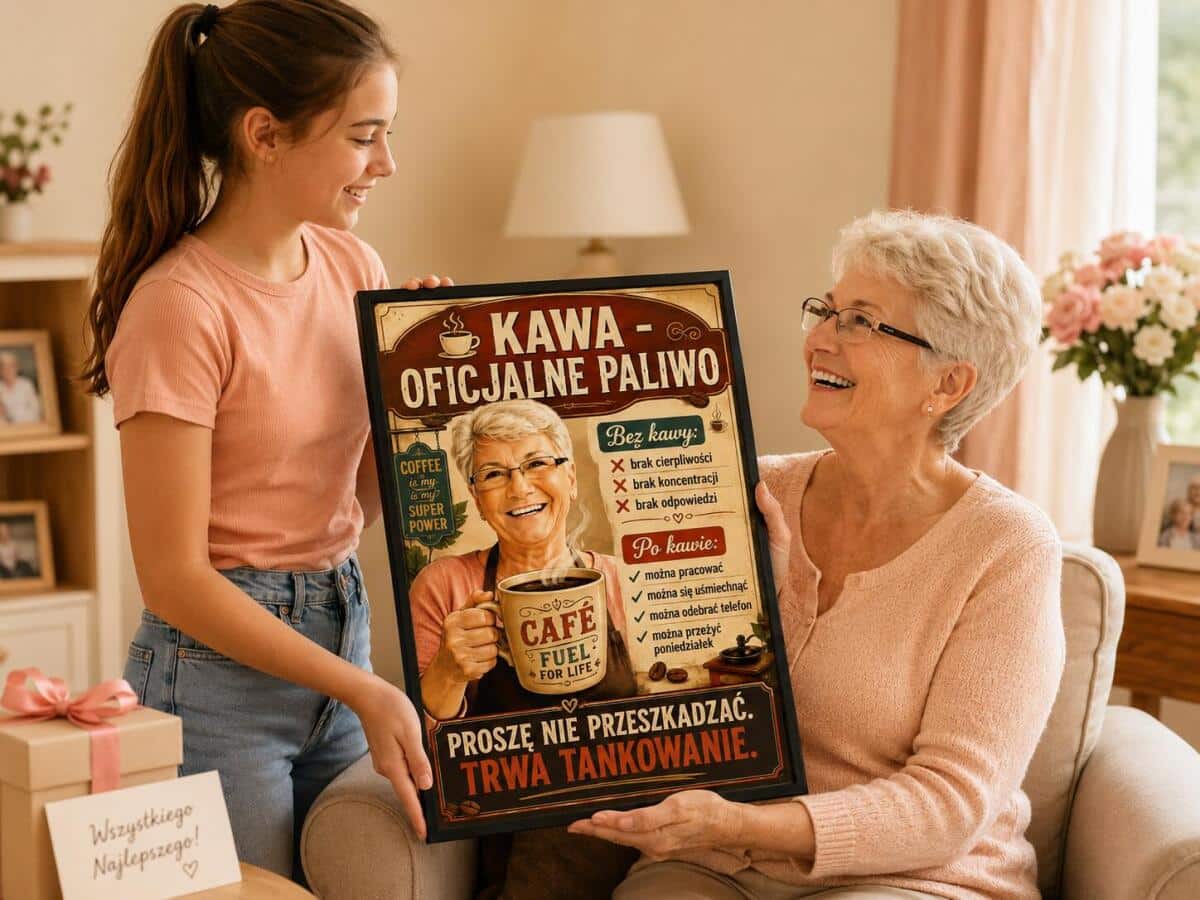 Prezent dla Kawoszki– Plakat ze Zdjęcia „Kawa oficjalne Paliwo” 82476 - zdjęcie 5