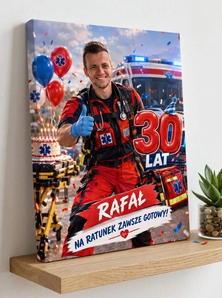 Obraz karykatura dla ratownika medycznego na 30 urodziny  82509 - zdjęcie 3