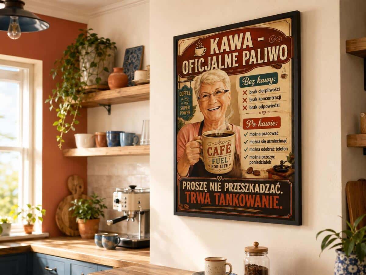 Prezent dla Kawoszki– Plakat ze Zdjęcia „Kawa oficjalne Paliwo” 82476 - zdjęcie 4
