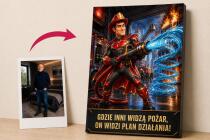 Prezent dla Strażaka na Urodziny – Obraz ze Zdjęcia „Superbohater” 31525 - miniaturka 1