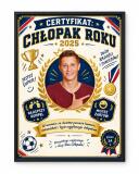 Prezent na Dzień Chłopaka od Klasy – Plakat ze Zdjęcia Certyfikat Chłopaka Roku 82535 - miniaturka 1
