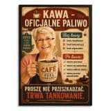 Prezent dla Kawoszki– Plakat ze Zdjęcia „Kawa oficjalne Paliwo” 82476 - miniaturka 1