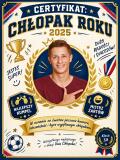 Prezent na Dzień Chłopaka od Klasy – Plakat ze Zdjęcia Certyfikat Chłopaka Roku 82535 - miniaturka 2