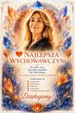 Upominek  dla Nauczycielki z okazji Dnia Nauczyciela – Plakat ze Zdjęcia NAJLEPSZA WYCHOWAWCZYNI | Wyjątkowa Pamiątka od Uczniów 82474 - miniaturka 2