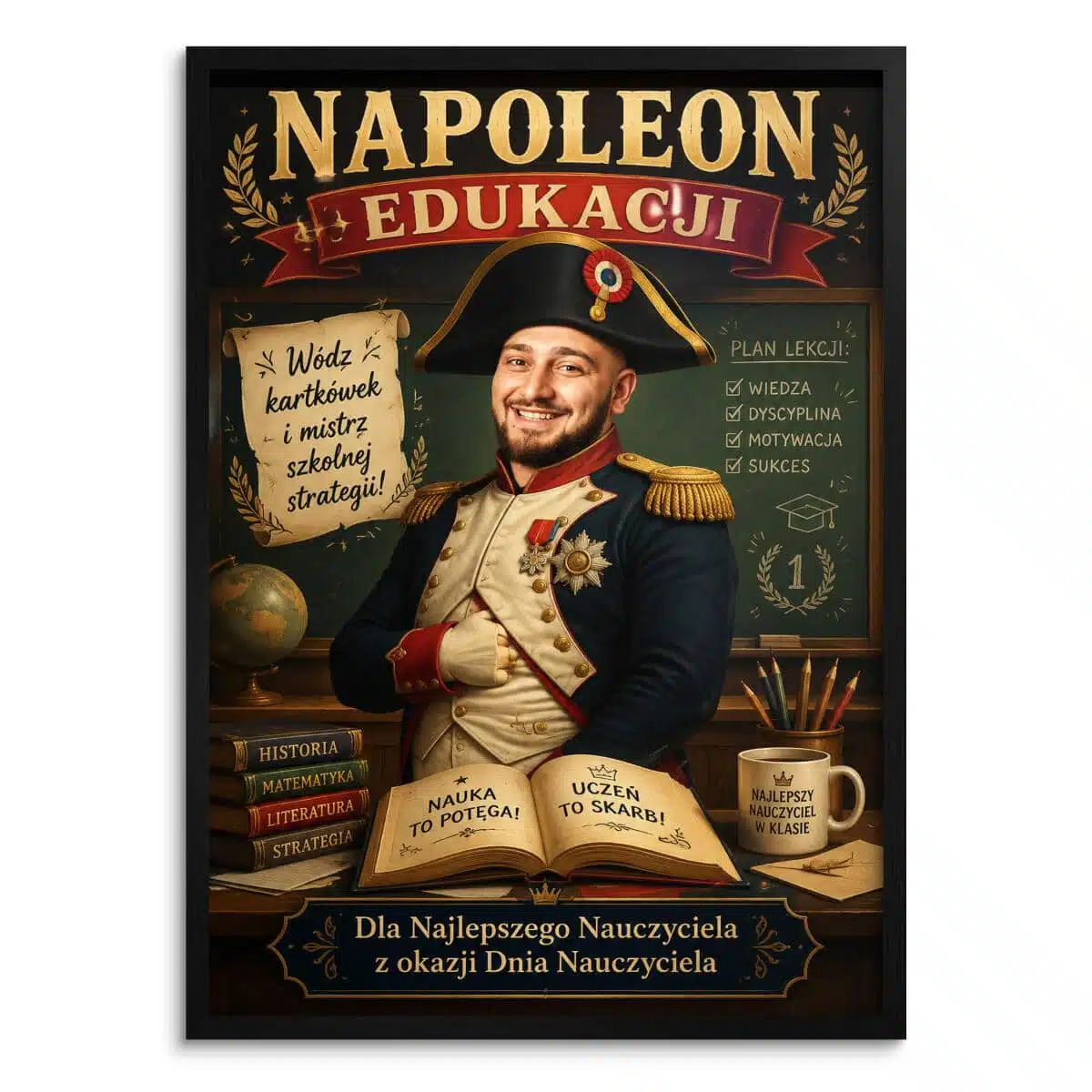 Prezent dla Nauczyciela na Dzień Nauczyciela – Plakat ze Zdjęcia Napoleon | Wyjątkowa Pamiątka od Uczniów 82471