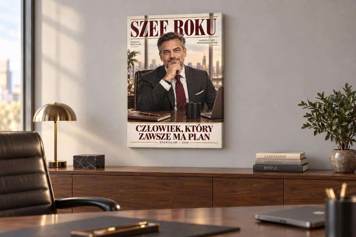 Prezent dla szefa od zespołu – karykatura ze zdjęcia Szef Roku z imieniem 83119 - zdjęcie 3