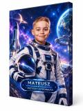 Prezent dla Dziecka – Portret z Marzeń ze Zdjęcia: Astronauta| Obraz na płótnie 82558 - miniaturka 1