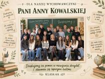 Podziękowanie dla wychowawcy od klasy- Plakat ze zdjęciem | Prezent na Dzień Nauczyciela 39065 - miniaturka 4