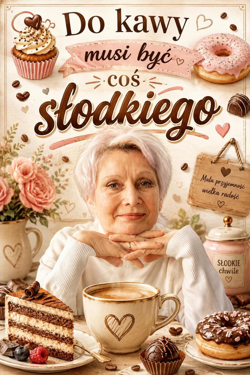 Prezent dla Miłośnika Kawy i Słodyczy – Plakat ze Zdjęcia „Do Kawy Musi Być Coś Słodkiego” 82478 - zdjęcie 2