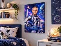 Prezent dla Dziecka – Portret z Marzeń ze Zdjęcia: Astronauta| Obraz na płótnie 82558 - miniaturka 3