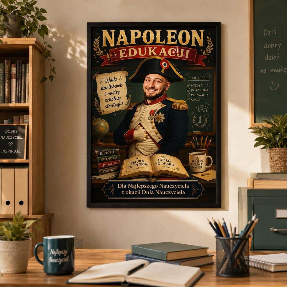 Prezent dla Nauczyciela na Dzień Nauczyciela – Plakat ze Zdjęcia Napoleon | Wyjątkowa Pamiątka od Uczniów 82471 - zdjęcie 4
