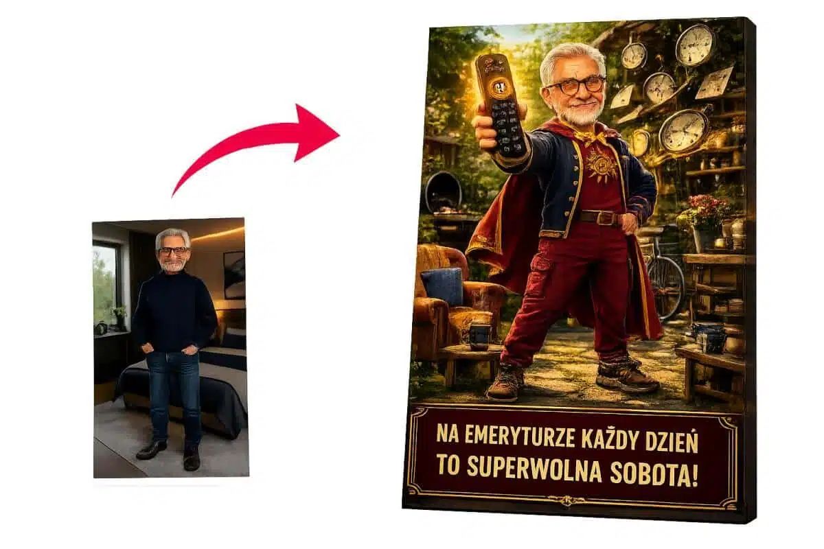 Prezent na Emeryturę dla Mężczyzny – Obraz ze Zdjęcia „Superczas Wolny” 31531