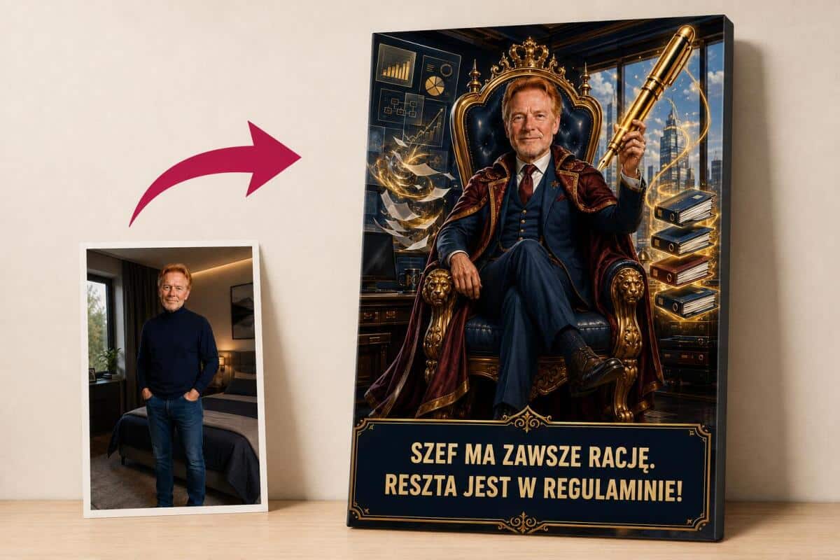 Prezent dla Szefa od Pracowników – Obraz na Płótnie ze Zdjęcia 31530