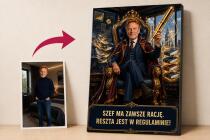 Prezent dla Szefa od Pracowników – Obraz na Płótnie ze Zdjęcia 31530 - miniaturka 1