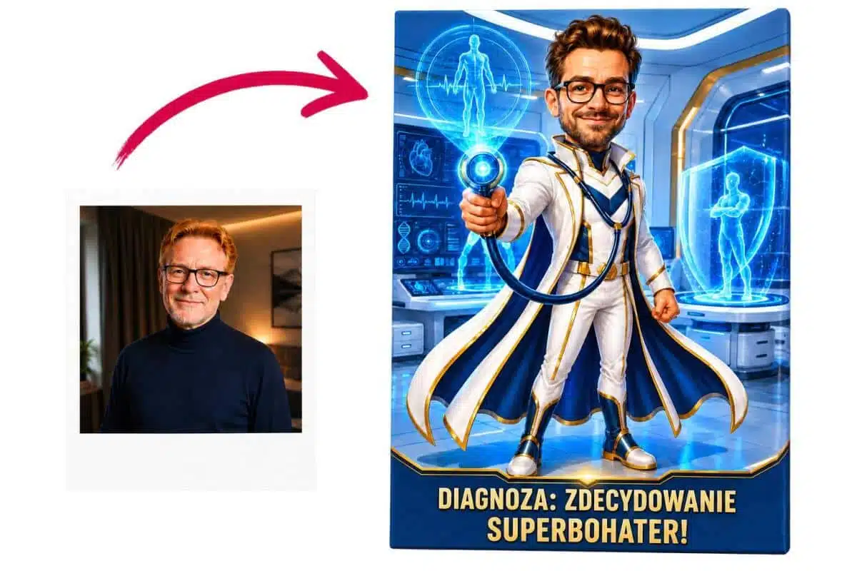 Podziękowanie dla Lekarza – Obraz na Płótnie ze Zdjęcia „Superbohater” 31532 - zdjęcie 1