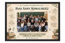 Podziękowanie dla wychowawcy od klasy- Plakat ze zdjęciem | Prezent na Dzień Nauczyciela 39065 - miniaturka 1