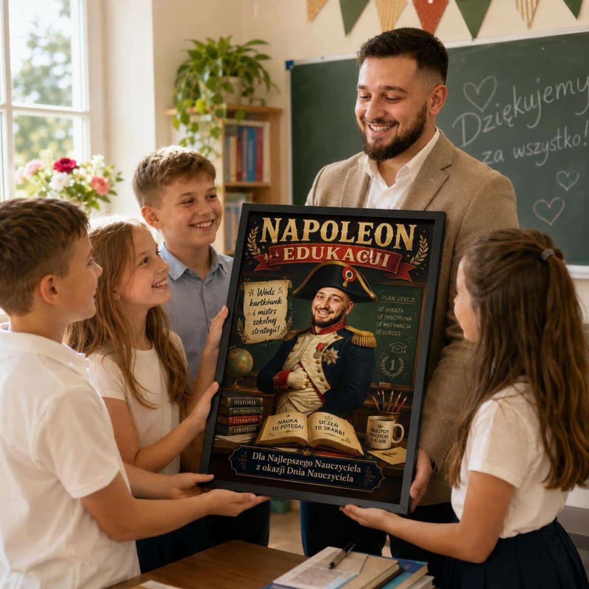 Prezent dla Nauczyciela na Dzień Nauczyciela – Plakat ze Zdjęcia Napoleon | Wyjątkowa Pamiątka od Uczniów 82471 - zdjęcie 5