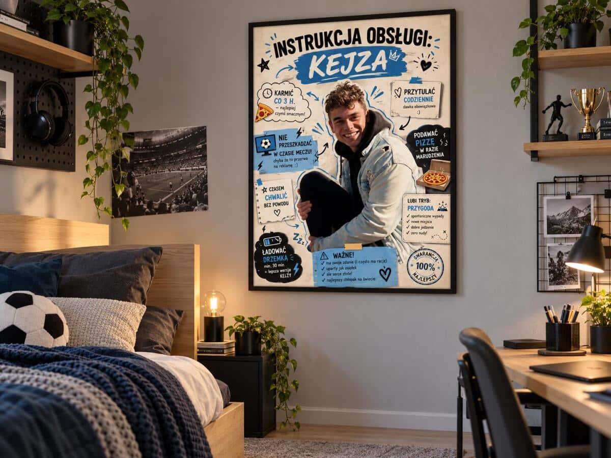 Prezent dla Chłopaka na Dzień Chłopaka – plakat ze Zdjęcia „Instrukcja Obsługi Chłopaka” 82534 - zdjęcie 3