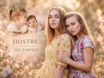 Prezent dla Siostry na Święta – Portret ze Zdjęć  Kiedyś i Dziś | Obraz na płótnie 82571 - miniaturka 2