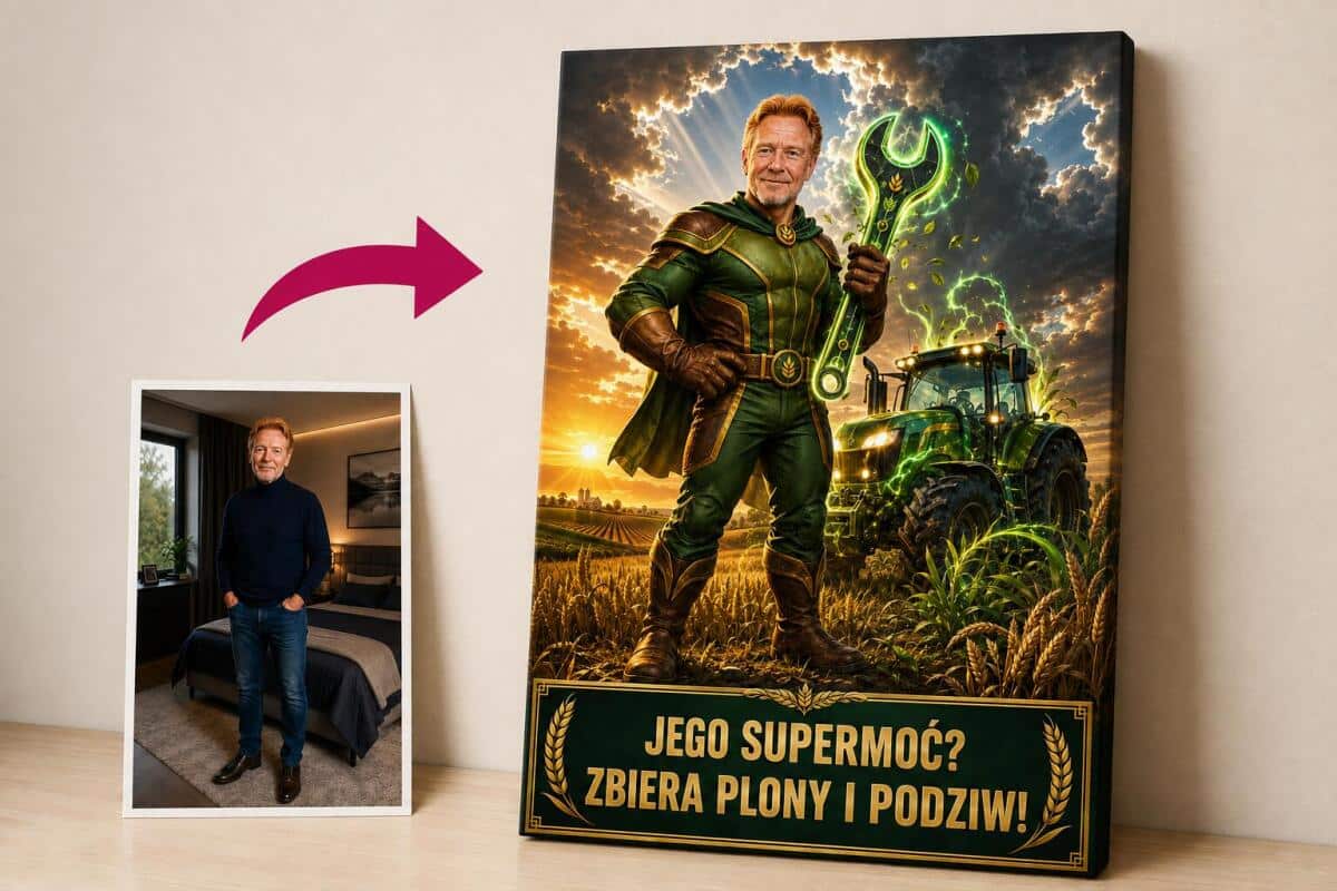 Prezent dla Rolnika na Emeryturę – Obraz ze Zdjęcia „Supergospodarz” 31528