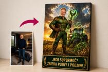 Prezent dla Rolnika na Emeryturę – Obraz ze Zdjęcia „Supergospodarz” 31528 - miniaturka 1